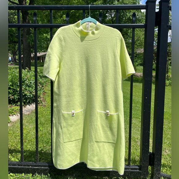 Anthropologie The Annalise Mock-Neck Mini Sweater Dress by Maeve NWT - Picture 5 of 10